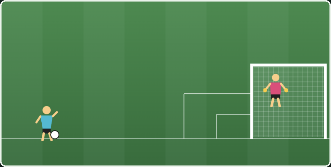 Screenshot of Soccer Kick Challenge gameplay