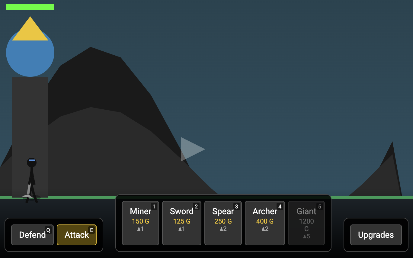 Screenshot of Stick Battle gameplay